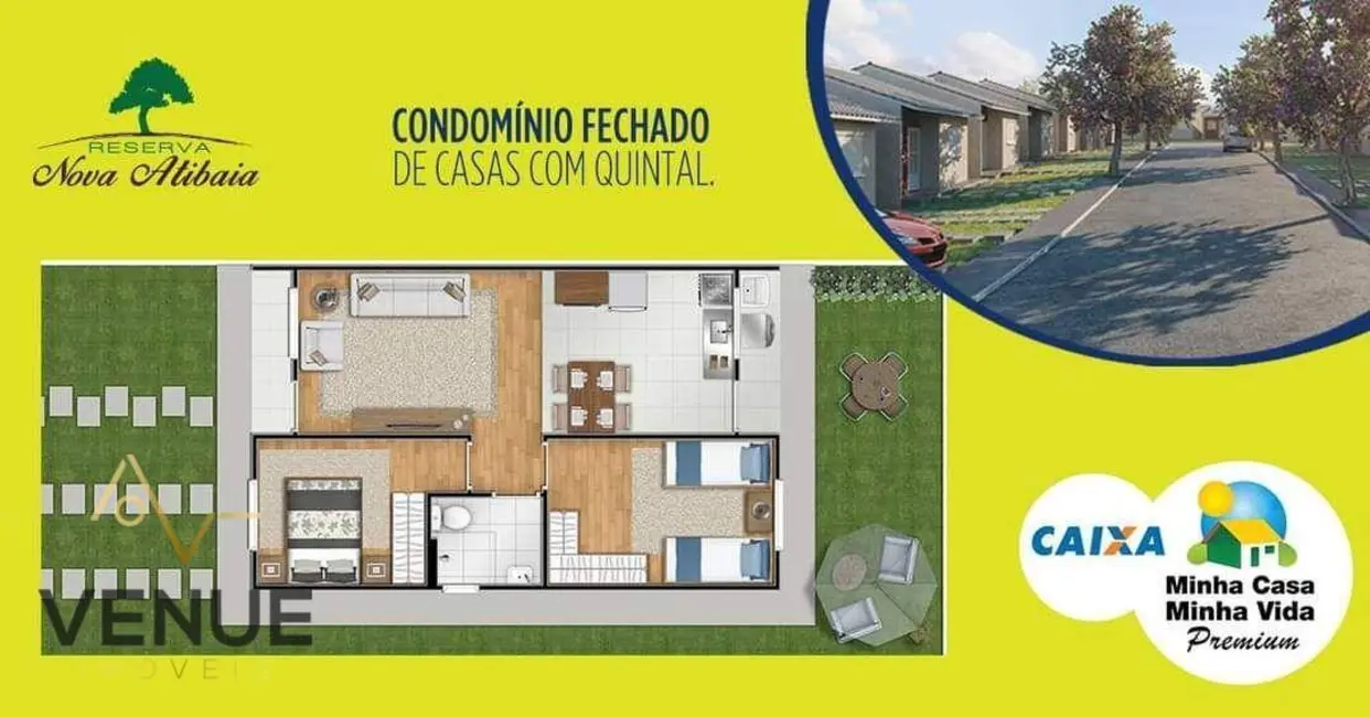 Foto 9 de Casa de Condomínio com 2 quartos à venda, 50m2 em Caetetuba, Atibaia - SP