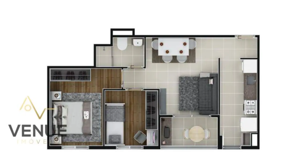 Foto 5 de Apartamento com 2 quartos à venda, 48m2 em Portão, Aruja - SP