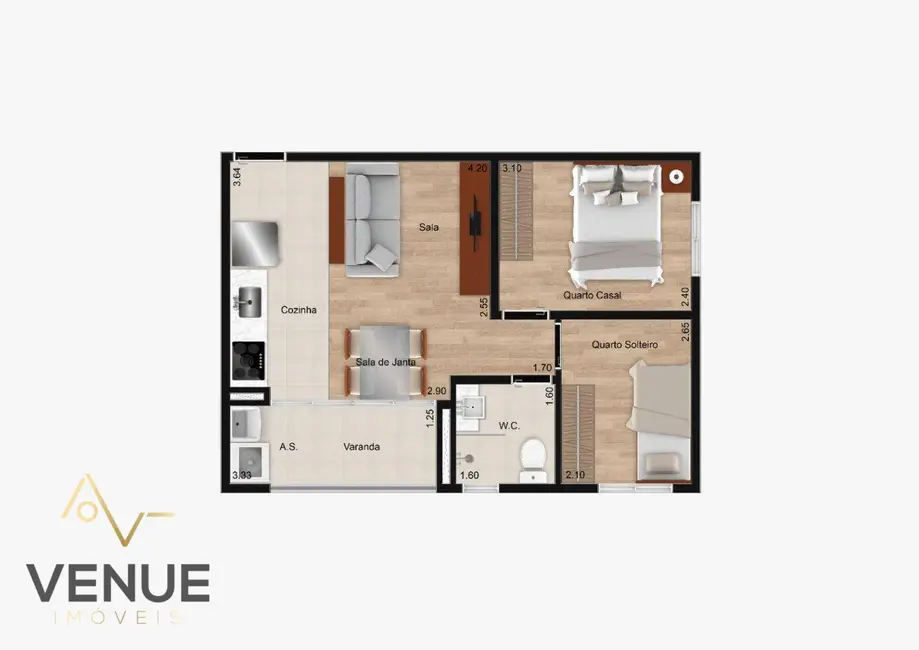 Apartamento com 2 quartos à venda, 42m2 em Vila Esperança, São Paulo - SP - imagem 9 Foto 9 de Apartamento com 2 quartos à venda, 42m2 em Vila Esperança, São Paulo - SP