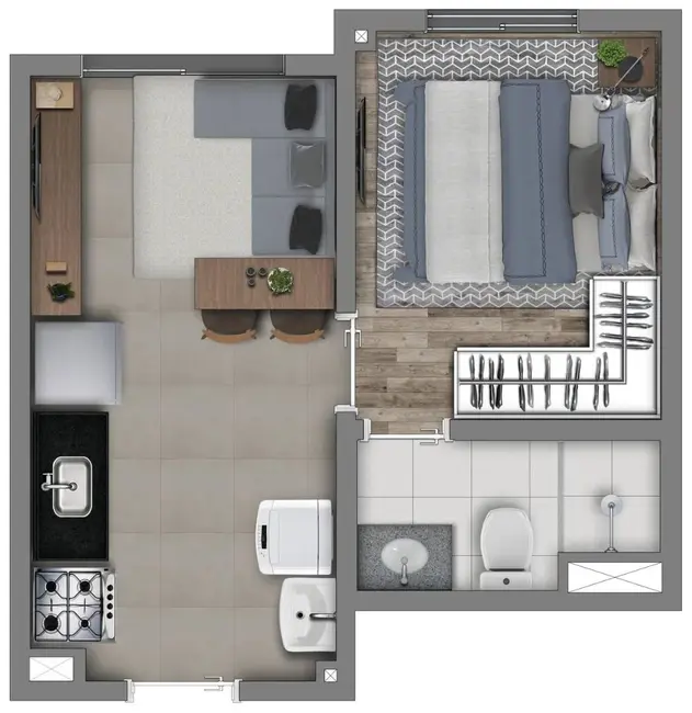 Foto 1 de Apartamento com 1 quarto à venda, 24m2 em Barra Funda, São Paulo - SP