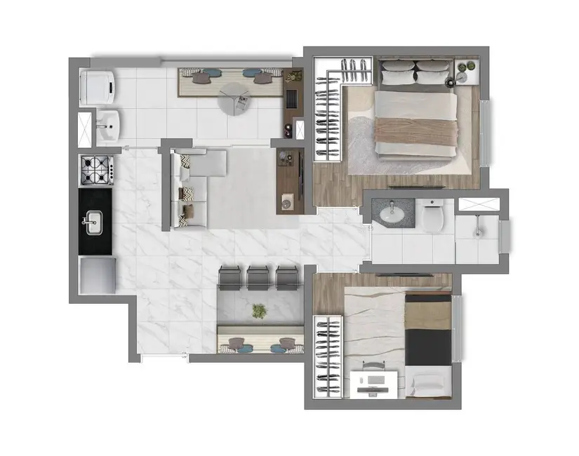 Foto 1 de Apartamento com 1 quarto à venda, 41m2 em Barra Funda, São Paulo - SP