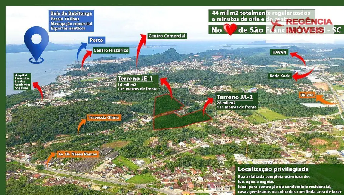 Foto 1 de Sala Comercial à venda, 28000m2 em Sao Francisco Do Sul - SC
