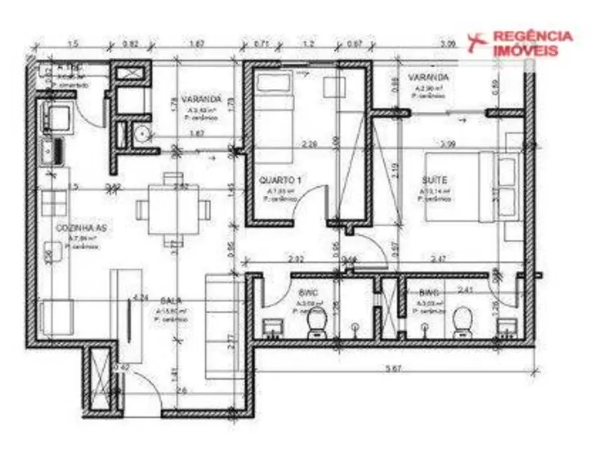 Foto 2 de Apartamento com 2 quartos à venda, 101m2 em Sao Francisco Do Sul - SC