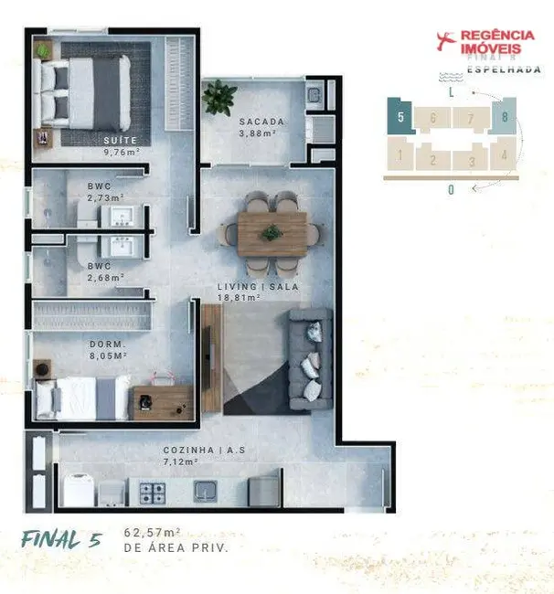 Foto 2 de Apartamento com 2 quartos à venda, 102m2 em Sao Francisco Do Sul - SC