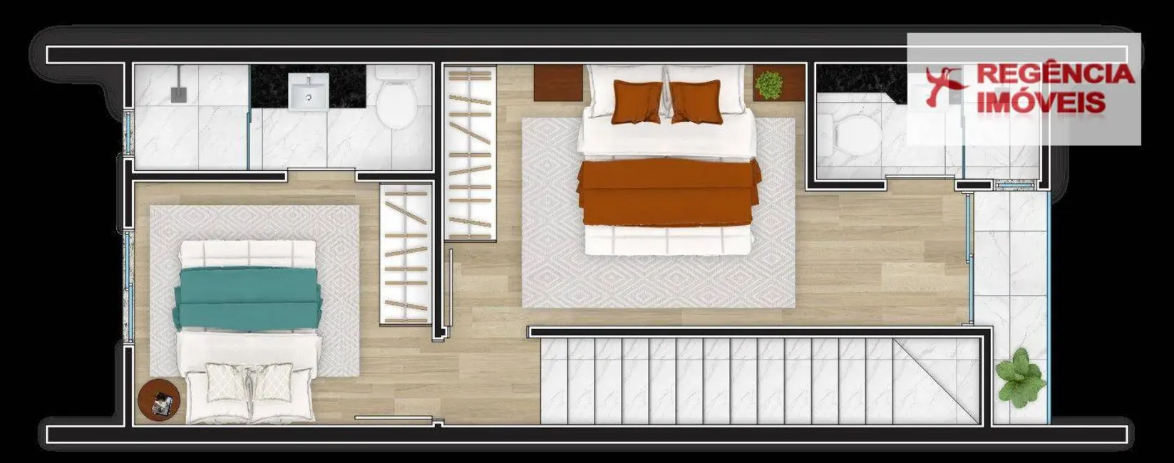 Casa com 2 quartos à venda, 113m2 em Aventureiro, Joinville - SC - imagem 5 Foto 5 de Casa com 2 quartos à venda, 113m2 em Aventureiro, Joinville - SC