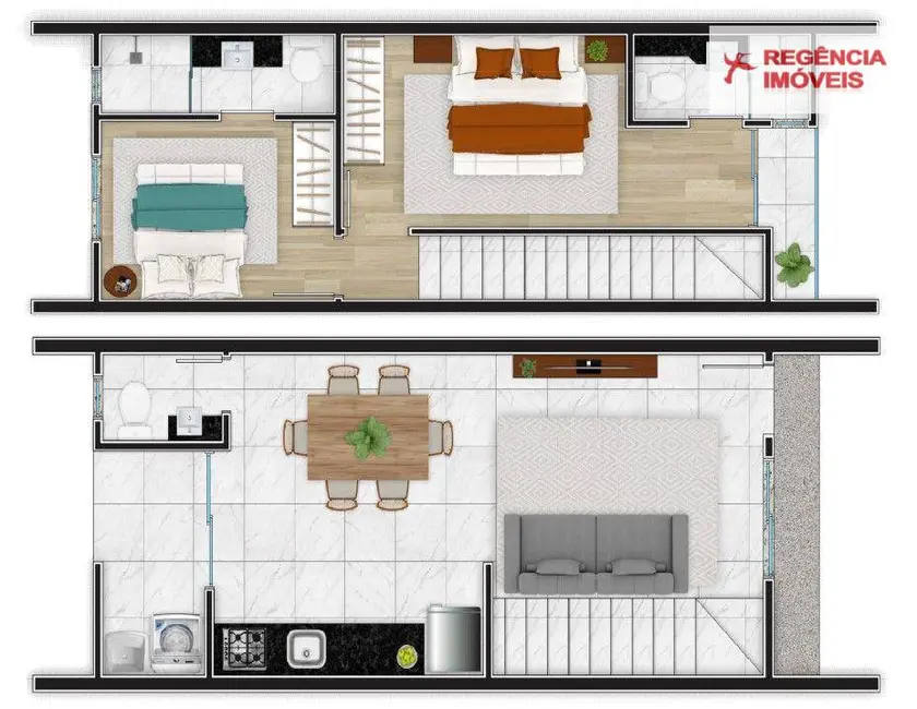 Casa com 2 quartos à venda, 113m2 em Aventureiro, Joinville - SC - imagem 4 Foto 4 de Casa com 2 quartos à venda, 113m2 em Aventureiro, Joinville - SC