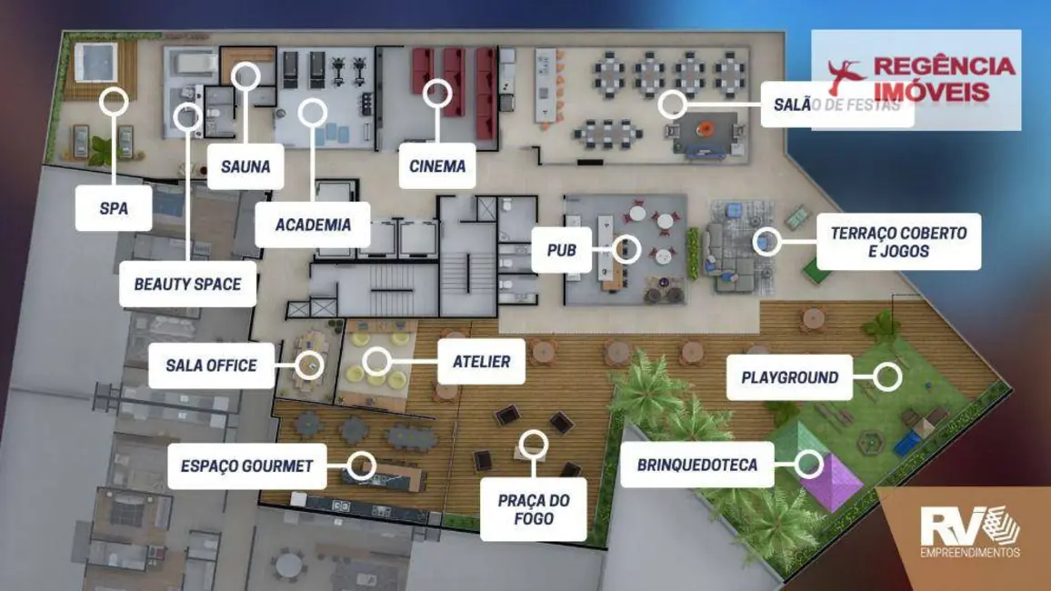 Foto 3 de Apartamento com 2 quartos à venda, 80m2 em Atiradores, Joinville - SC