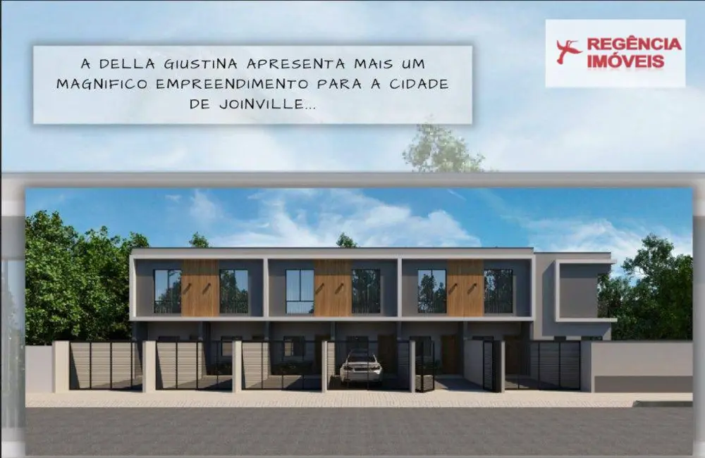 Foto 2 de Casa de Condomínio com 2 quartos à venda, 58m2 em Aventureiro, Joinville - SC