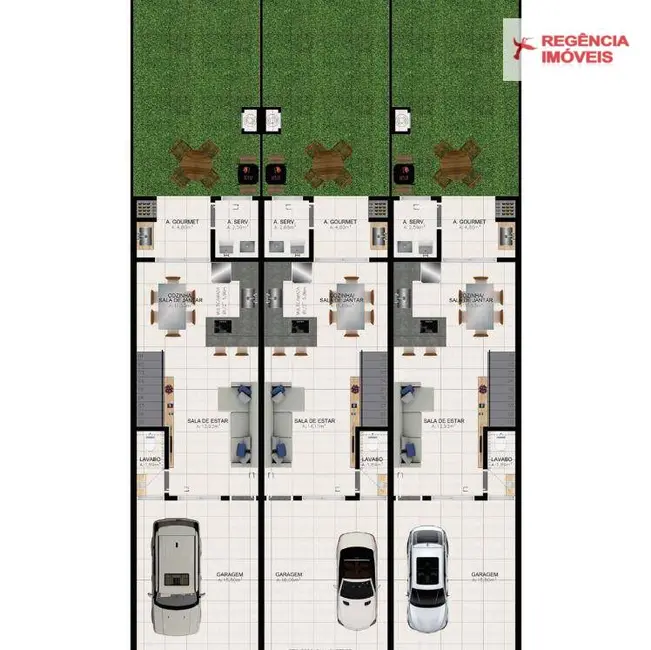 Casa de Condomínio com 3 quartos à venda, 121m2 em Saguaçu, Joinville - SC - imagem 5 Foto 5 de Casa de Condomínio com 3 quartos à venda, 121m2 em Saguaçu, Joinville - SC