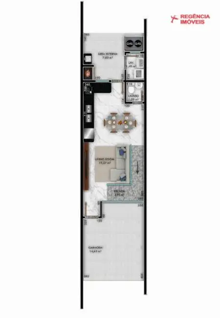 Foto 4 de Casa de Condomínio com 3 quartos à venda, 150m2 em Bom Retiro, Joinville - SC