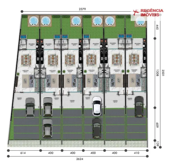 Foto 3 de Casa de Condomínio com 3 quartos à venda, 80m2 em Bom Retiro, Joinville - SC