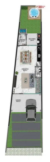 Foto 6 de Casa de Condomínio com 3 quartos à venda, 80m2 em Bom Retiro, Joinville - SC