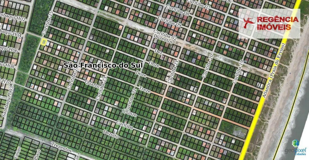 Foto 2 de Terreno / Lote à venda, 300m2 em Sao Francisco Do Sul - SC