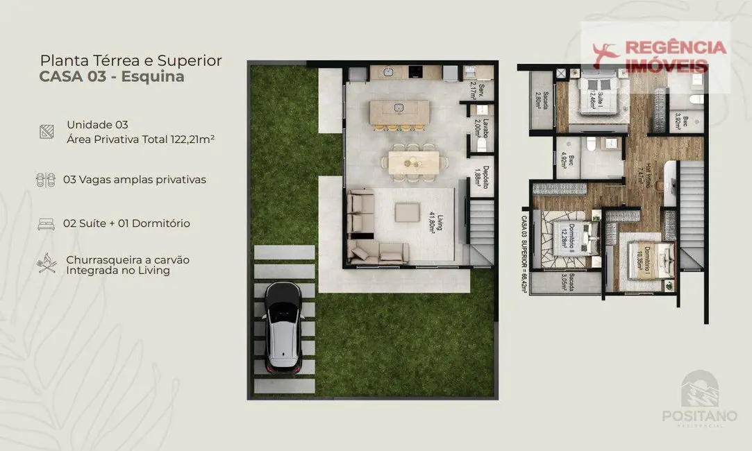 Foto 5 de Casa de Condomínio com 3 quartos à venda, 100m2 em Sao Francisco Do Sul - SC