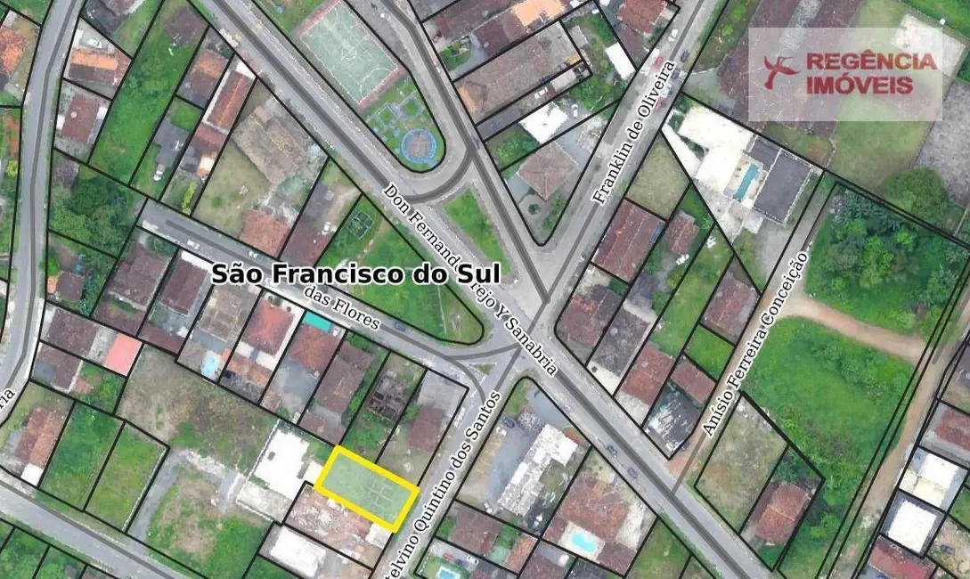 Foto 6 de Terreno / Lote à venda, 393m2 em Sao Francisco Do Sul - SC