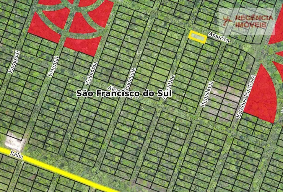 Foto 2 de Terreno / Lote à venda, 360m2 em Sao Francisco Do Sul - SC