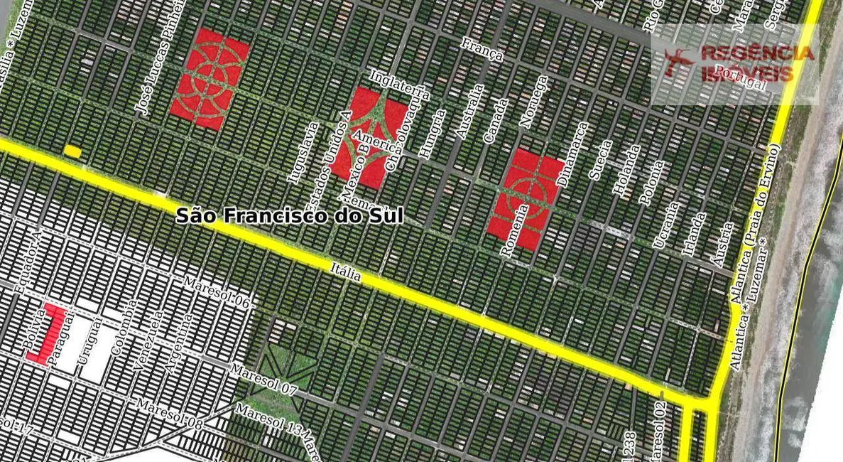 Foto 2 de Terreno / Lote à venda, 360m2 em Sao Francisco Do Sul - SC