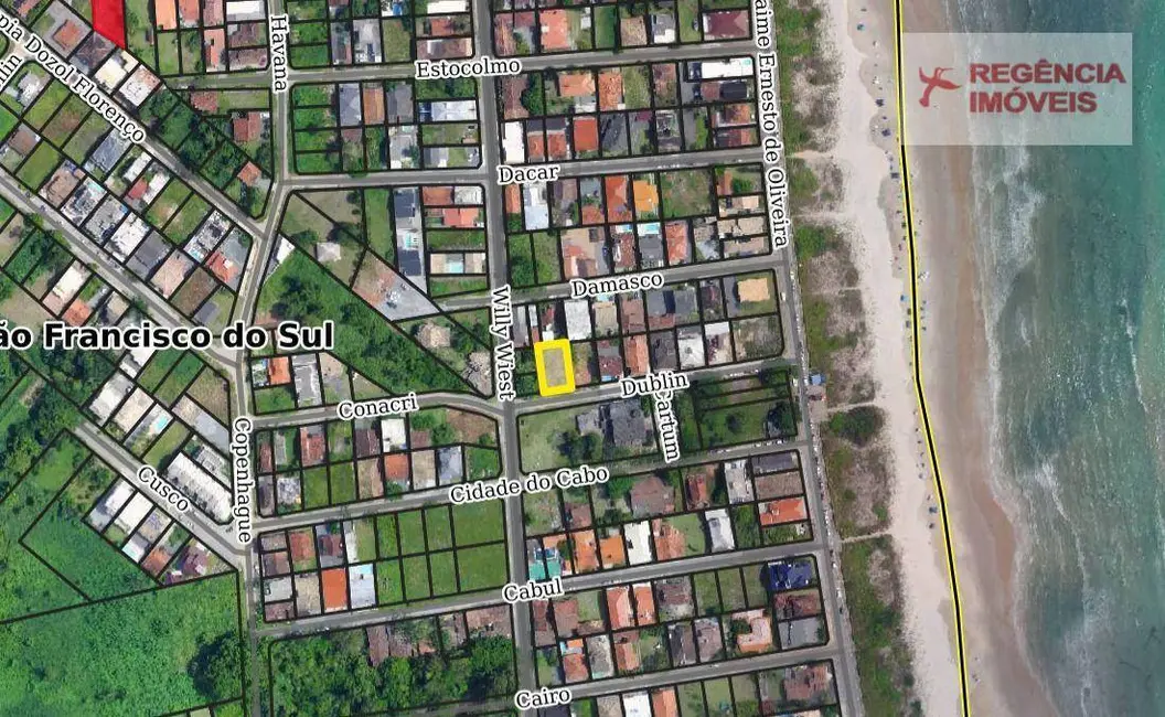 Foto 7 de Terreno / Lote à venda, 318m2 em Ubatuba, Sao Francisco Do Sul - SC