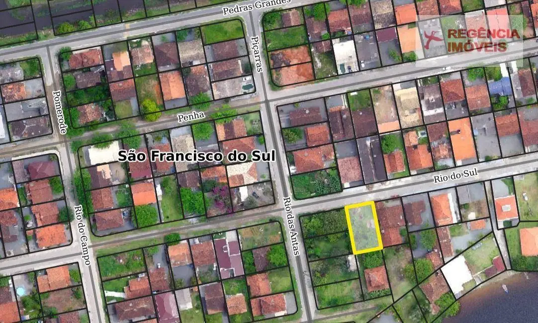 Foto 4 de Terreno / Lote à venda, 375m2 em Ubatuba, Sao Francisco Do Sul - SC