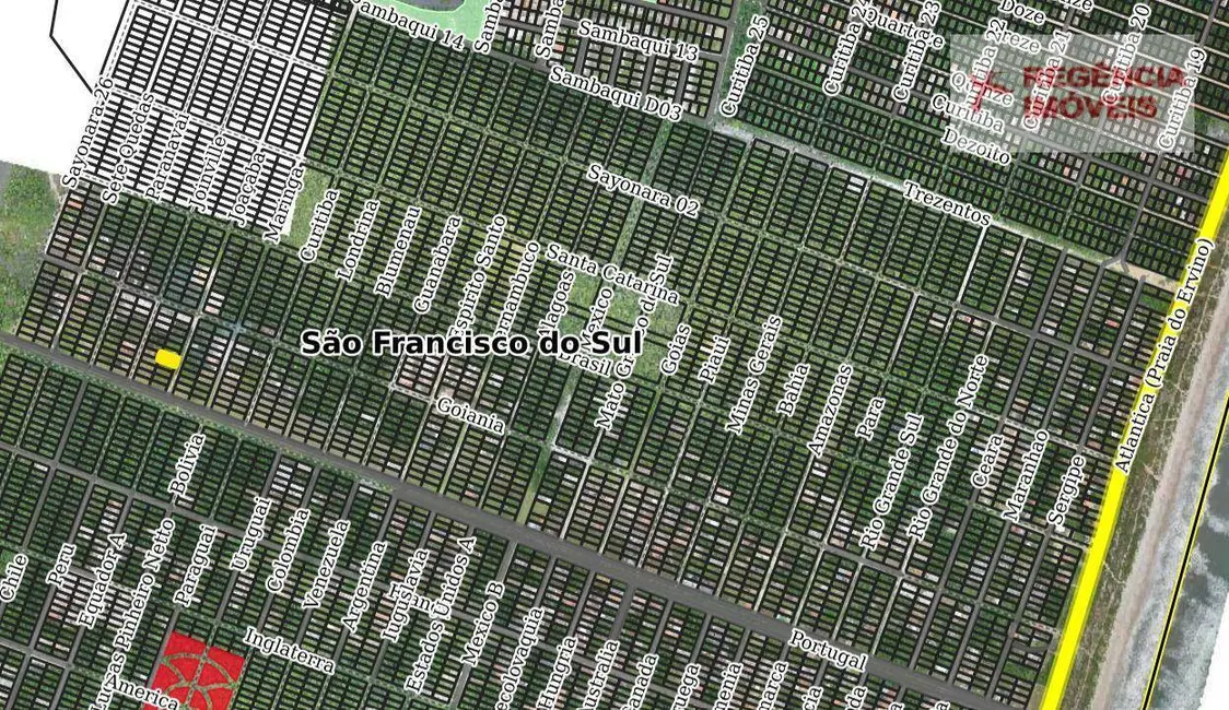 Foto 2 de Terreno / Lote à venda, 375m2 em Sao Francisco Do Sul - SC