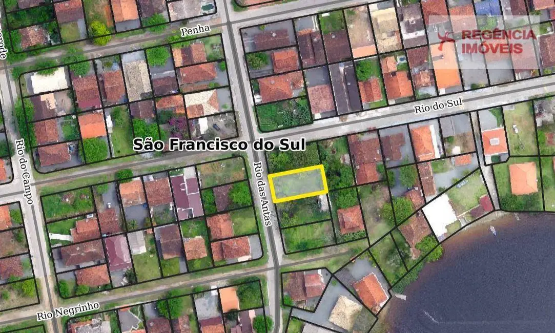 Foto 2 de Terreno / Lote à venda, 312m2 em Ubatuba, Sao Francisco Do Sul - SC