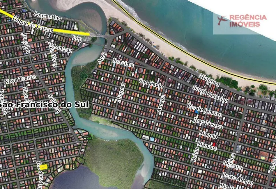 Foto 1 de Terreno / Lote à venda, 312m2 em Ubatuba, Sao Francisco Do Sul - SC