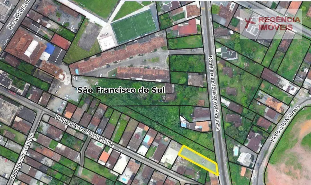 Foto 3 de Terreno / Lote à venda, 678m2 em Sao Francisco Do Sul - SC