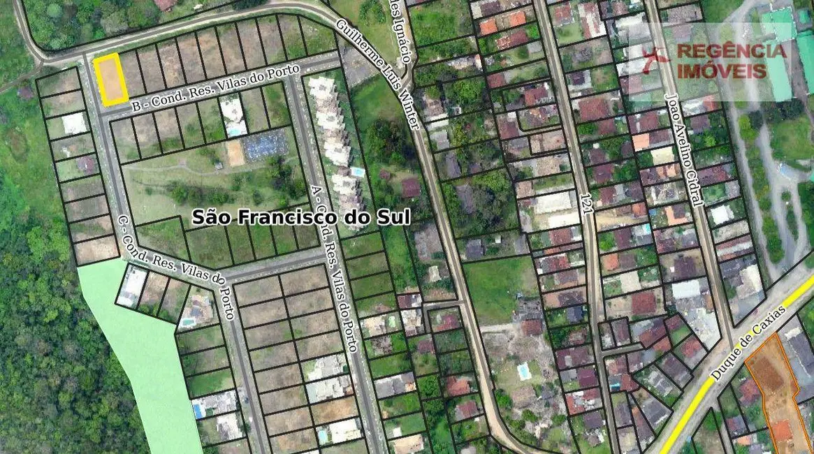 Foto 1 de Terreno / Lote à venda, 458m2 em Sao Francisco Do Sul - SC