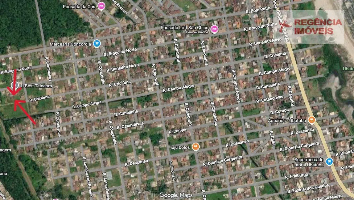 Foto 5 de Terreno / Lote à venda, 361m2 em Ubatuba, Sao Francisco Do Sul - SC