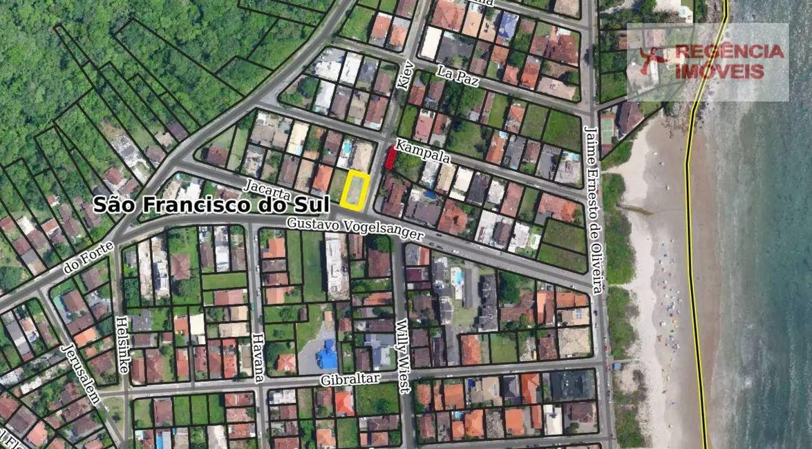 Foto 5 de Terreno / Lote à venda, 312m2 em Ubatuba, Sao Francisco Do Sul - SC
