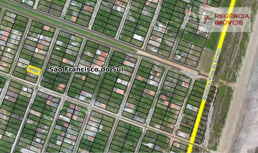 Foto 6 de Terreno / Lote à venda, 360m2 em Sao Francisco Do Sul - SC