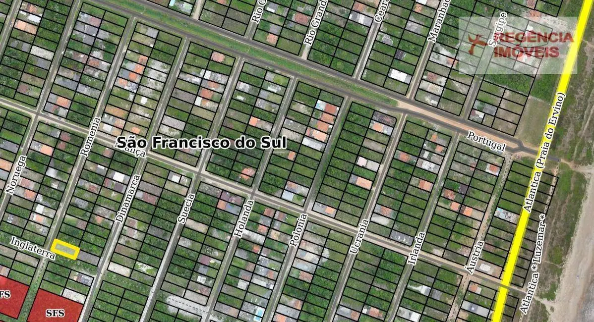 Foto 5 de Terreno / Lote à venda, 360m2 em Sao Francisco Do Sul - SC