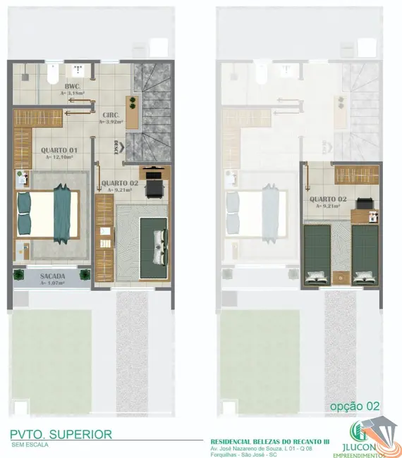 Foto 7 de Casa com 2 quartos à venda, 76m2 em Forquilhas, Sao Jose - SC