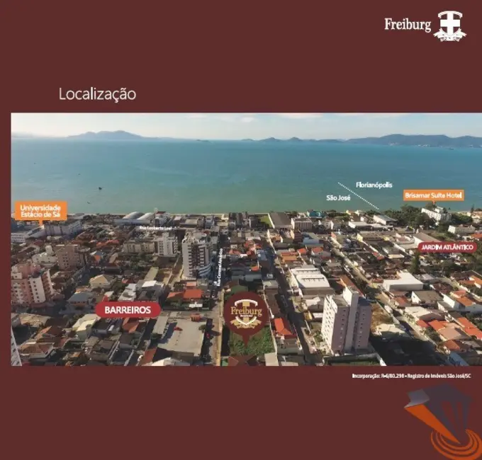 Foto 5 de Apartamento com 3 quartos à venda, 91m2 em Barreiros, Sao Jose - SC