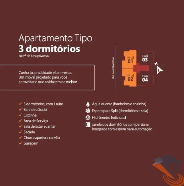 Foto 9 de Apartamento com 3 quartos à venda, 90m2 em Barreiros, Sao Jose - SC