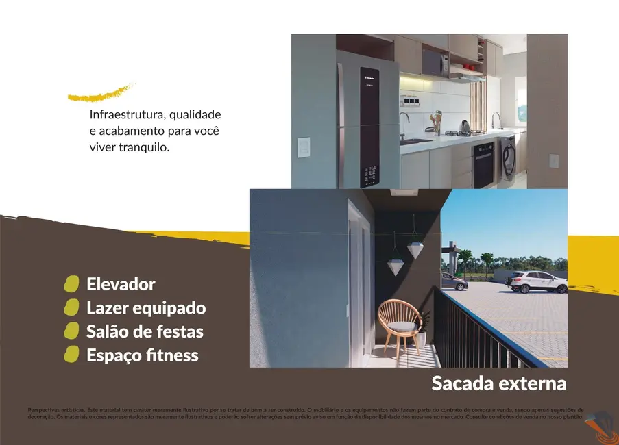 Apartamento com 2 quartos à venda, 53m2 em Fundos, Biguacu - SC - imagem 6 Foto 6 de Apartamento com 2 quartos à venda, 53m2 em Fundos, Biguacu - SC
