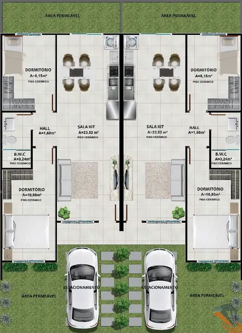 Casa de Condomínio com 2 quartos à venda, 50m2 em Rio Caveiras, Biguacu - SC - imagem 4 Foto 4 de Casa de Condomínio com 2 quartos à venda, 50m2 em Rio Caveiras, Biguacu - SC