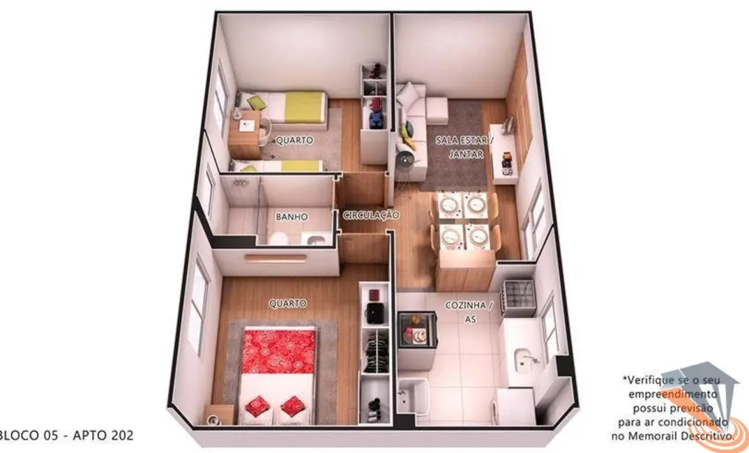 Apartamento com 2 quartos à venda, 44m2 em Bom Viver, Biguacu - SC - imagem 9 Foto 9 de Apartamento com 2 quartos à venda, 44m2 em Bom Viver, Biguacu - SC