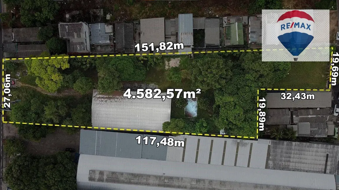 Foto 4 de Terreno / Lote à venda, 4582m2 em Adrianópolis, Manaus - AM