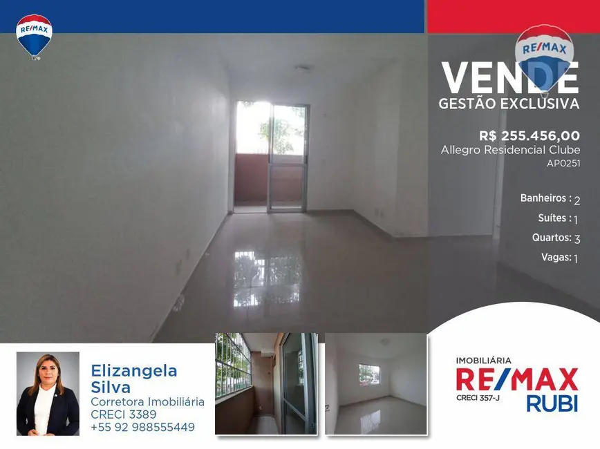 Foto 1 de Apartamento com 3 quartos à venda, 83m2 em Colônia Terra Nova, Manaus - AM