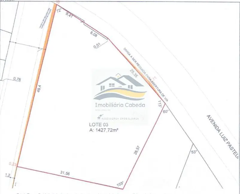 Foto 7 de Terreno / Lote à venda, 1428m2 em Três Marias, Esteio - RS