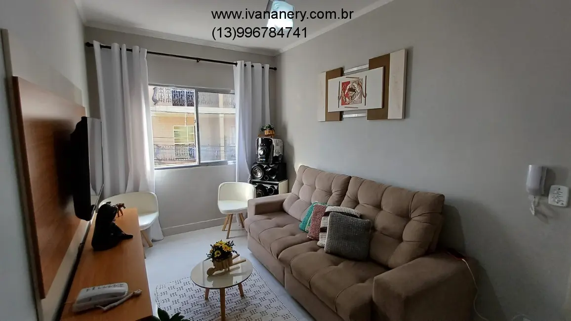 Foto 3 de Apartamento com 1 quarto à venda, 42m2 em Centro, Mongagua - SP