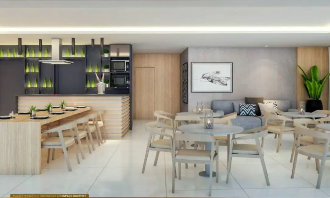 Foto 4 de Apartamento com 2 quartos à venda, 38m2 em Cocó, Fortaleza - CE