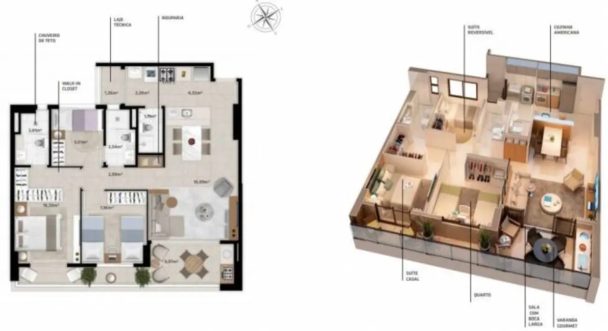 Apartamento com 3 quartos à venda, 81106m2 em Cocó, Fortaleza - CE - imagem 7 Foto 7 de Apartamento com 3 quartos à venda, 81106m2 em Cocó, Fortaleza - CE