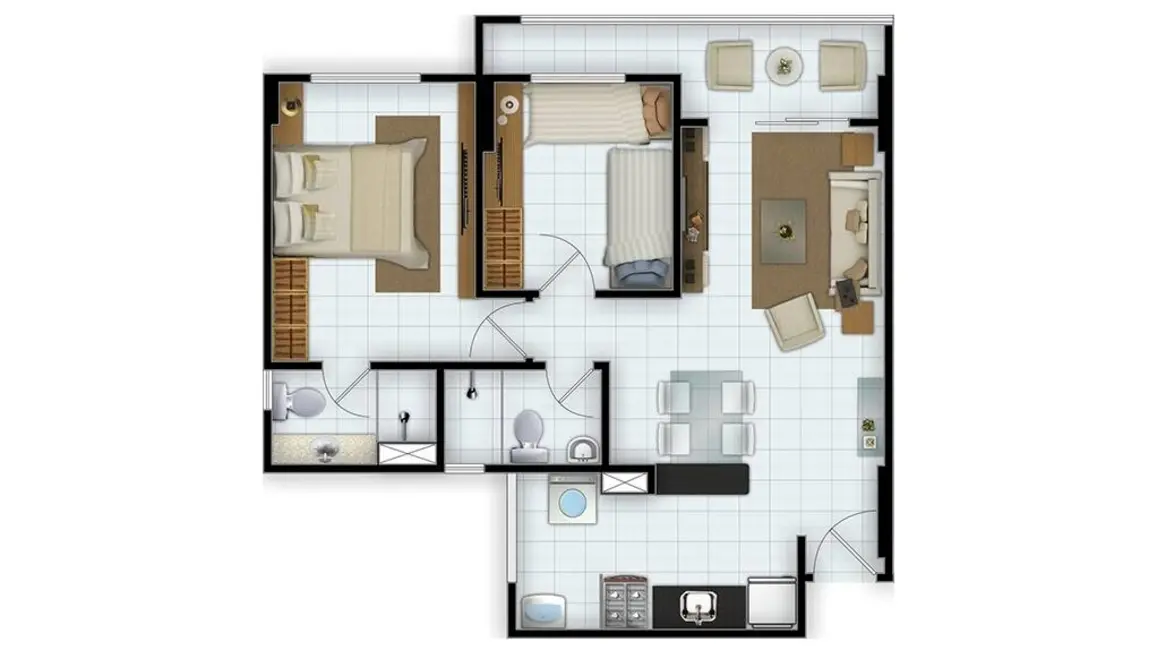 Foto 4 de Apartamento com 2 quartos à venda, 56m2 em Papicu, Fortaleza - CE