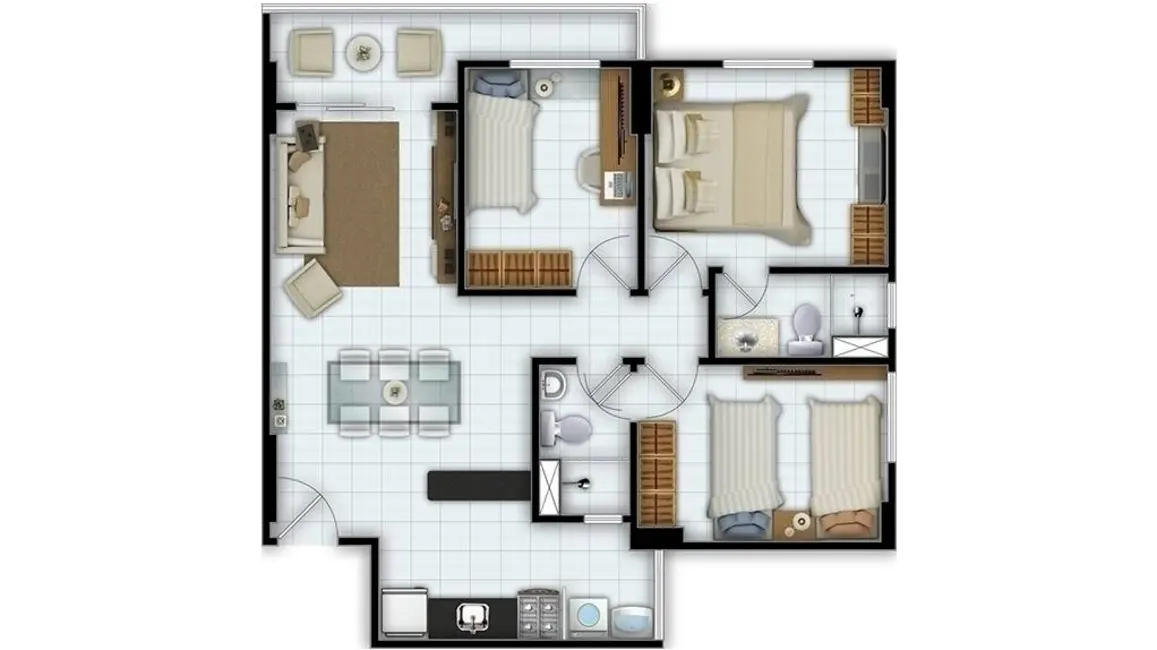 Foto 6 de Apartamento com 2 quartos à venda, 56m2 em Papicu, Fortaleza - CE