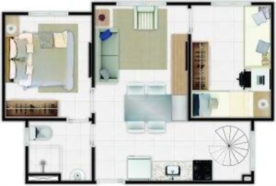Apartamento com 2 quartos à venda, 415774m2 em Centro, Caucaia - CE - imagem 6 Foto 6 de Apartamento com 2 quartos à venda, 415774m2 em Centro, Caucaia - CE