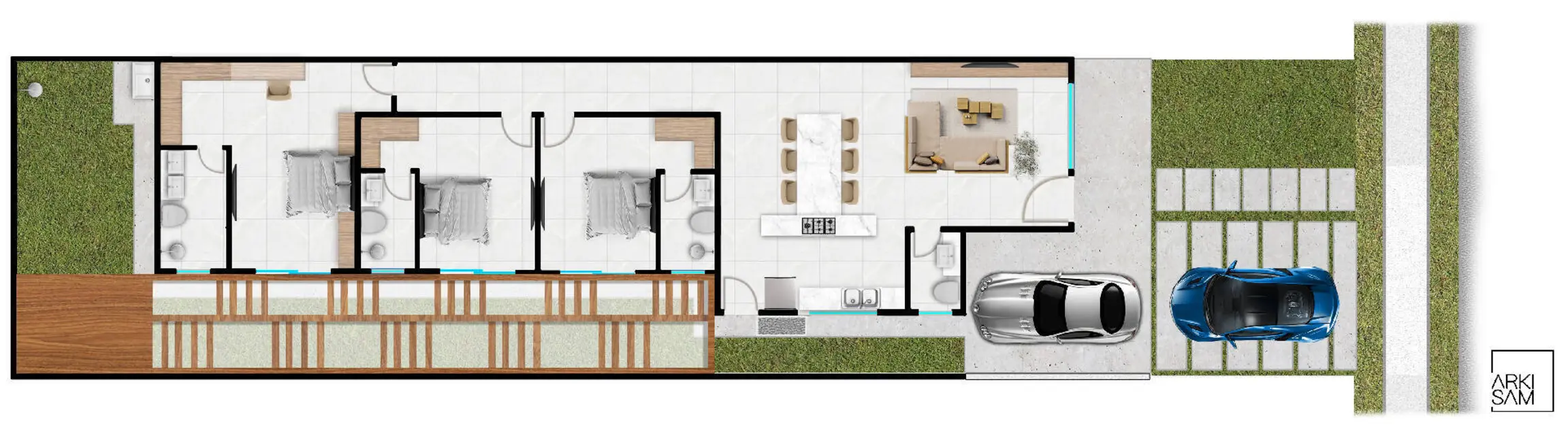 Casa de Condomínio com 3 quartos à venda, 145m2 em Eusebio - CE - imagem 3 Foto 3 de Casa de Condomínio com 3 quartos à venda, 145m2 em Eusebio - CE