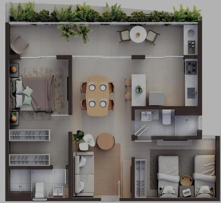 Apartamento com 3 quartos à venda em Icaraí, Caucaia - CE - imagem 9 Foto 9 de Apartamento com 3 quartos à venda em Icaraí, Caucaia - CE