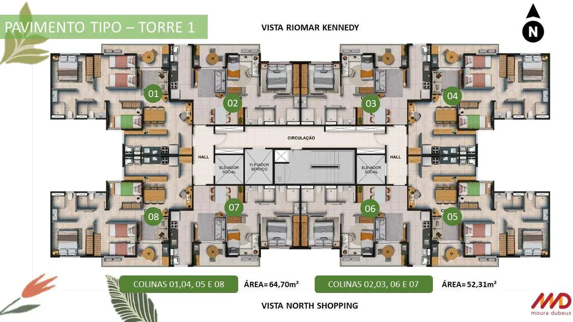Apartamento com 2 quartos à venda, 66m2 em Presidente Kennedy, Fortaleza - CE - imagem 8 Foto 8 de Apartamento com 2 quartos à venda, 66m2 em Presidente Kennedy, Fortaleza - CE